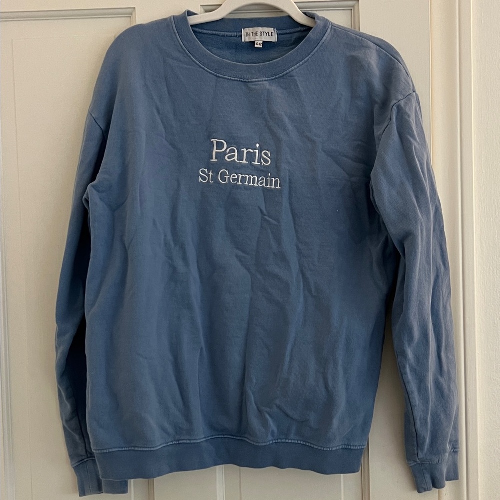 Blue Paris crew neck